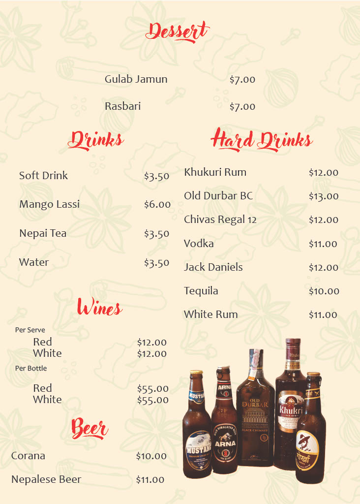 Menu section 7